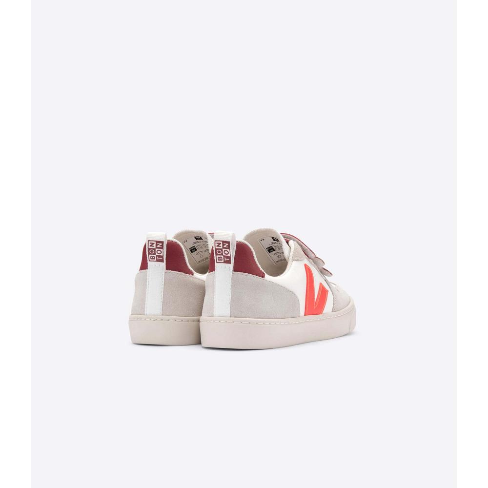 Veja V-10 X BONTON Kids' Sneakers White/Orange | NZ 842EBC